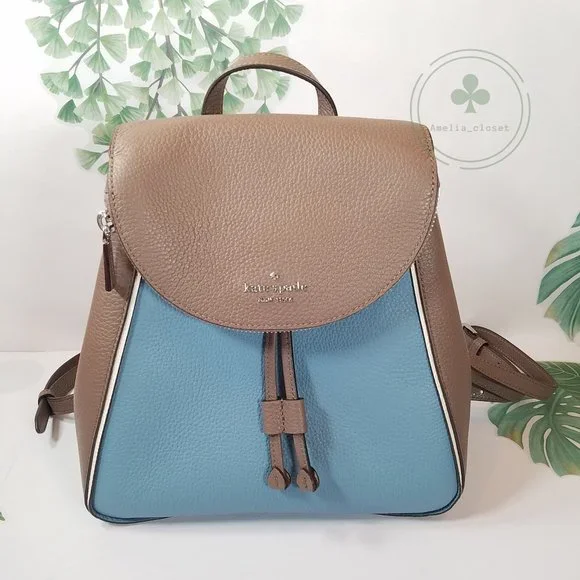 MAKE AN OFFER Kate Spade Leila Medium backpack baltic sea  blue condition nwt MAKE AN OFFER Kate Spade Leila Medium backpack baltic  main image 4